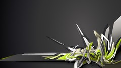 Text graffiti computer graphics Swinging daim