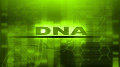 Text Green DNA computer graphics