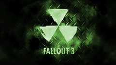 Text Green metal fallout fallout 3 logos minimalistic