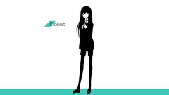 Text Green Shoes white background Shorts jackets long hair 