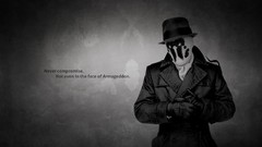 Text hats Rorschach Watchmen monochrome Quotes