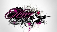 Text Holidays new year Typography celebration happy new year 