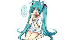 Text Japanese white background Bells fangs sitting shirts long 