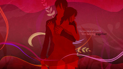 Text leaves couple embrace