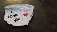 Text love paper