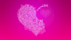 Text love pink home Typography Hearts
