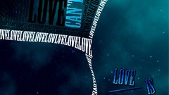 Text love Typography font digital art