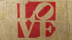 Text love Typography minimalistic