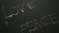 Text love Typography peace