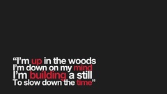 Text Lyrics bon iver