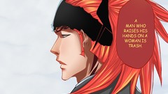 Text Manga bleach ponytails redheads anime boys Quotes Abarai 