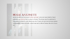Text Marie Antoinette facts