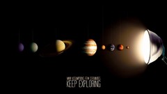 Text Mars string Saturn black background Mercury Jupiter Earth 