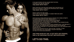 Text Men exercises muscular