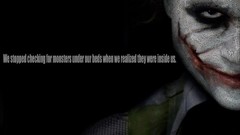 Text Monsters The Dark Knight the joker