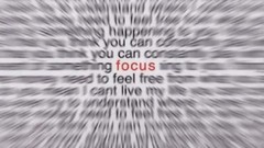 Text motion blur depth of field