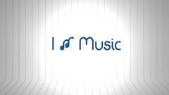 Text Music musical minimalistic musical box