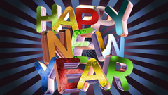 Text new year happy