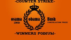 Text orange funny counter-strike Barack Obama George W. Bush 