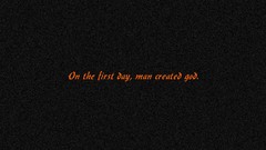 Text orange god Typography atheism