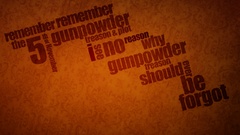 Text orange Typography V for Vendetta