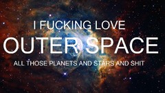Text outer space