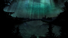 Text poetry cities night