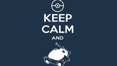 Text Pokemon snorlax Keep Calm and