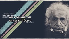 Text question Typography phrase Albert Einstein Quotes sayings 
