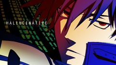 Text red eyes darker than black hei anime boys