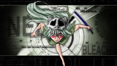 Text running Typography circles bleach green hair Espada 