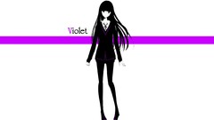 Text Shoes glasses white background skirts smiling long hair 