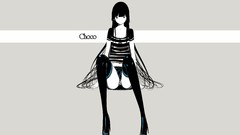 Text Shoes gray background navel t-shirts skirts smiling long 