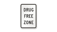 Text sign white background zone ( drugs