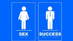 Text signs sex blue background blind success Braille