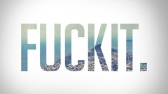 Text simple Typography Fuck typographic portrait