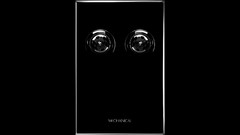 Text simple wheels black background mechanical minimalistic