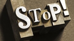 Text stop minimalistic