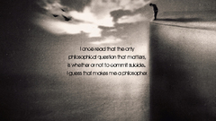 Text suicide cliffs Typography