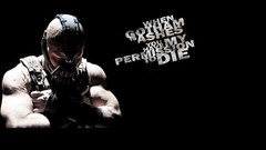 Text superheroes Bane Batman The Dark Knight Rises