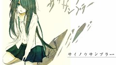 Text tears navel Ribbons sitting skirts long hair anime girls 