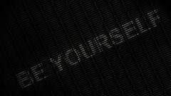 Text Typography Be yourself