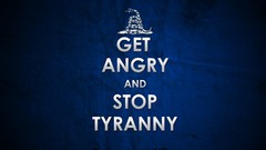 Text Typography blue background Keep Calm and