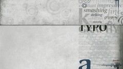 Text Typography circles