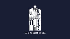 Text Typography Doctor Who tardis minimalistic whovian
