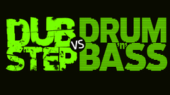 Text Typography dubstep drum and bass