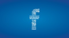 Text Typography facebook minimalistic