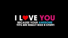 Text Typography funny minimalistic