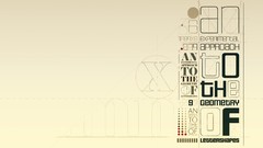 Text Typography geometry shapes