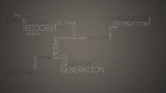 Text Typography grey background